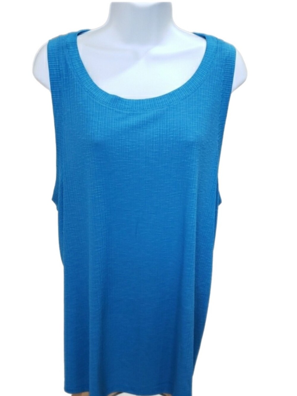 Time and Tru, Teal Scoop Neck Sleeveless Tank, Size 22 XXXL
